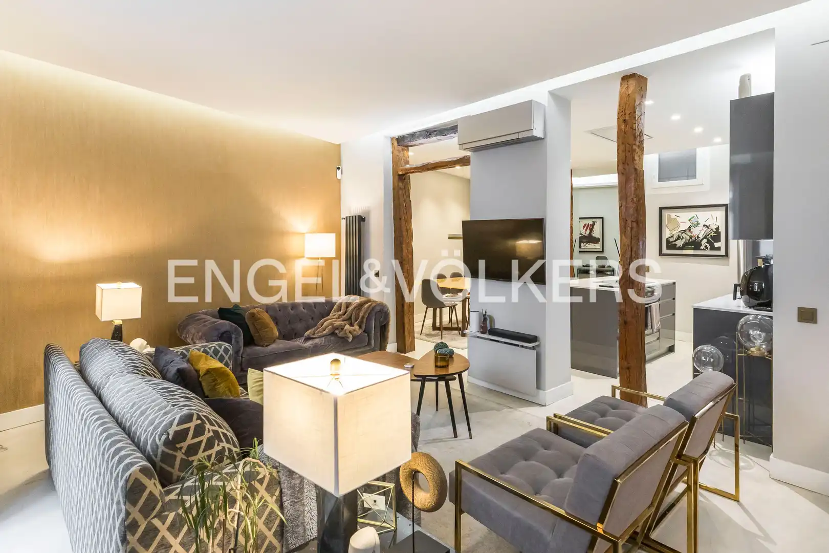 Wohnzimmer von Wohnung zum Verkauf in  Madrid Capital mit Heizung
