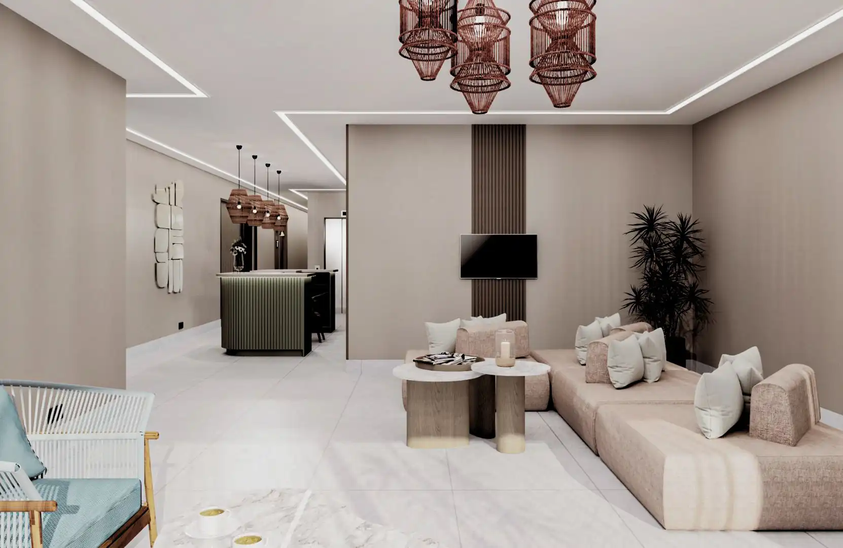 Sala d'estar de Edifici en venda en Mijas amb Alarma i Piscina comunitària