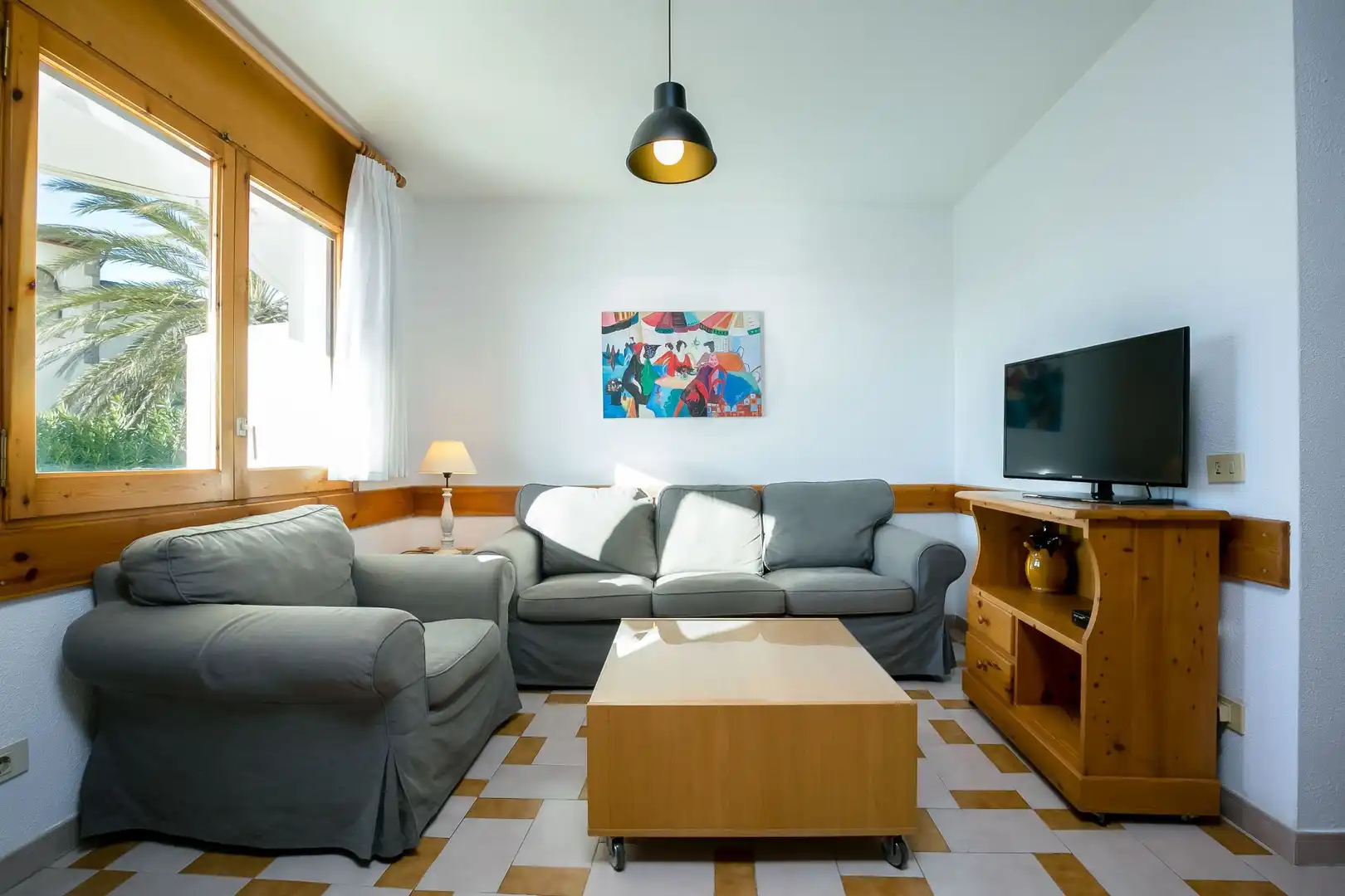 Sala de estar de Casa adosada en venta en Empuriabrava con Aire acondicionado, Calefacción y Terraza