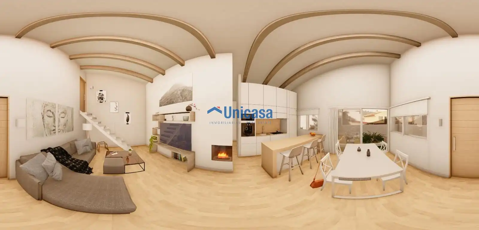 Sala d'estar de Casa adosada en venda en Málaga