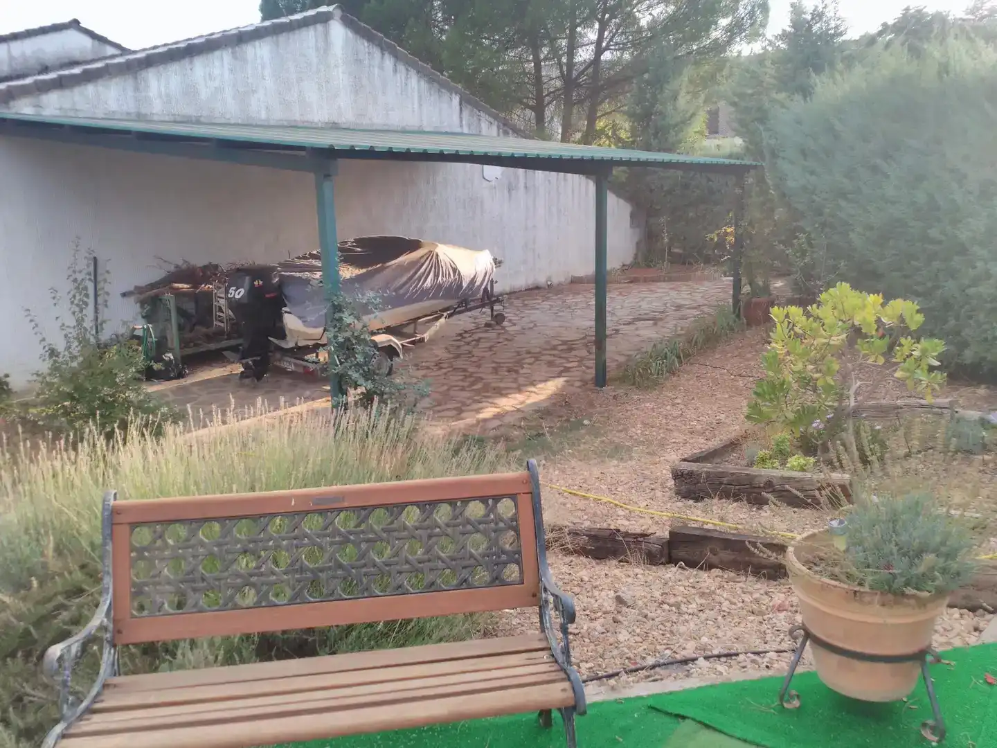 Jardí de Casa o xalet en venda en Valdecaballeros amb Aire condicionat i Piscina