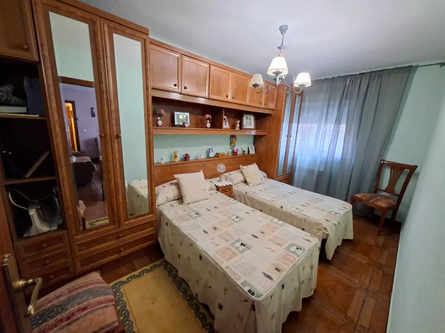 Bedroom of Flat for sale in Avilés  with Heating, Terrace and Furnished