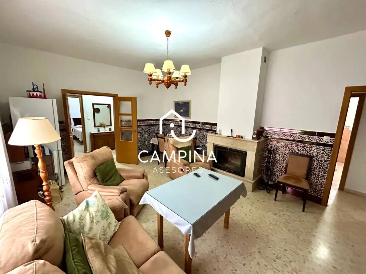 Sala d'estar de Finca rústica en venda en Beas amb Aire condicionat, Jardí privat i Terrassa