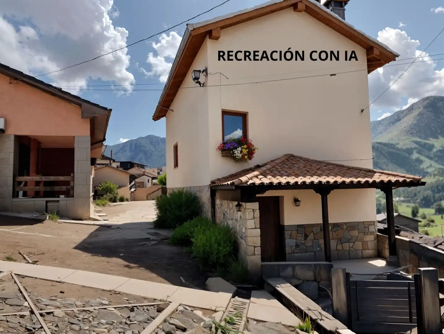 Vista exterior de Casa o chalet en venta en Caso con Calefacción, Jardín privado y Terraza