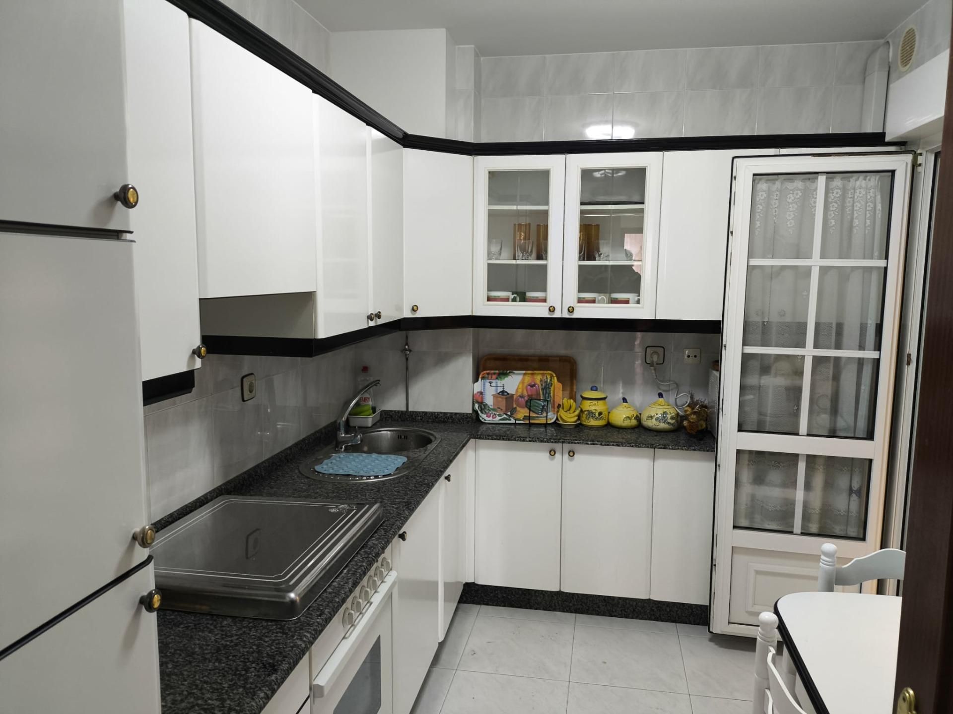 Kitchen of Flat for sale in Laxe  with Heating, Terrace and Storage room