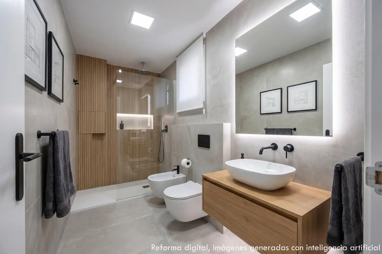Baño de Apartamento en venta en Benidorm con Piscina, Amueblado y Piscina comunitaria