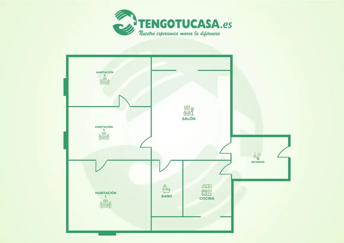 Flat for sale in Madrid  with Air Conditioner, Heating and Furnished