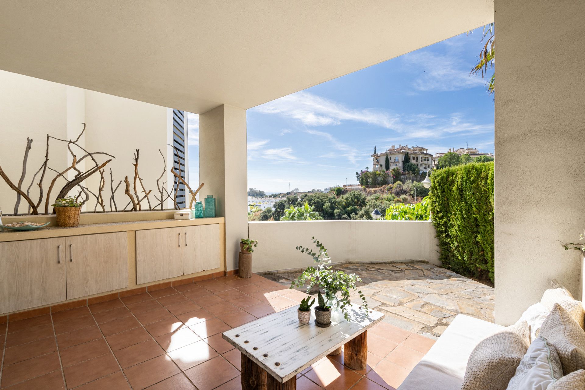 Garden of Planta baja to rent in Estepona  with Private garden, Terrace and Furnished