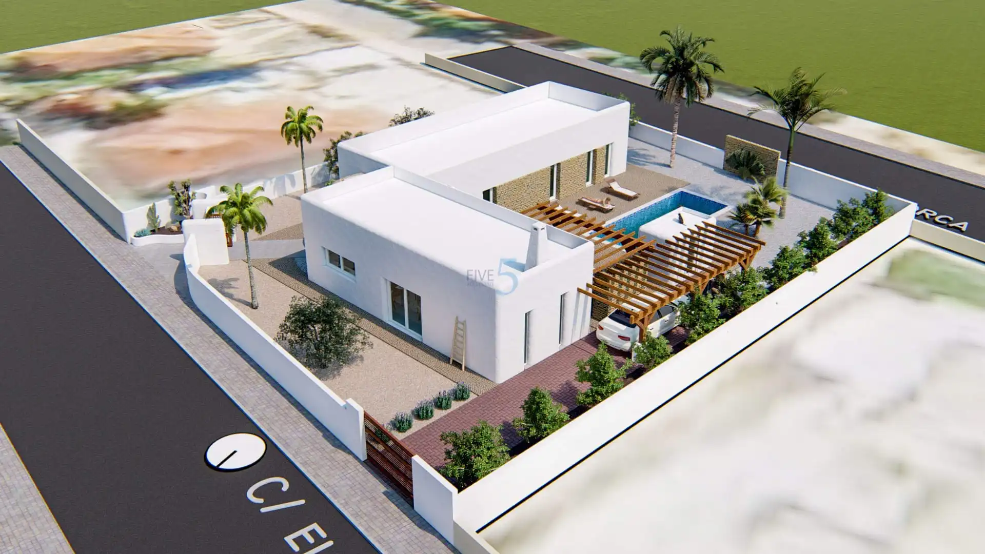 Vista exterior de Casa o chalet en venta en Pueblo - Urbanizaciones
