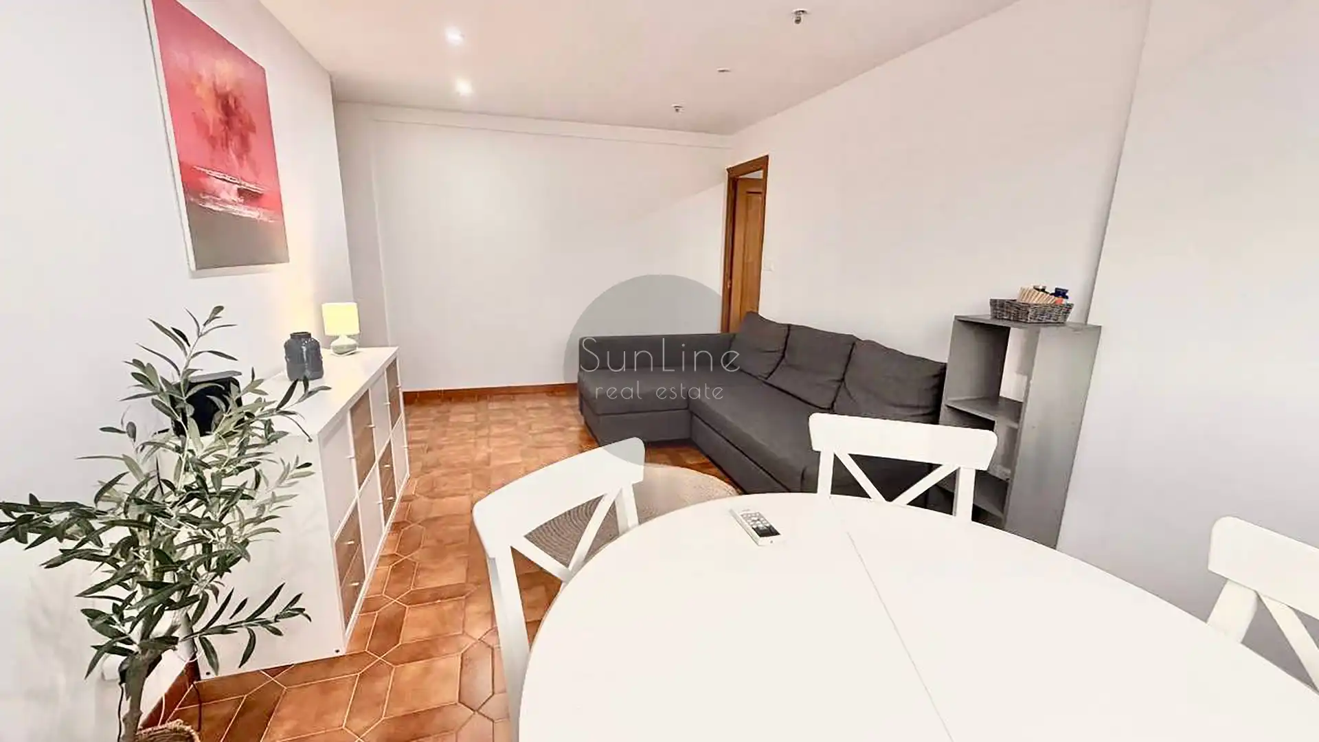 Living room of Flat for rent in Valencia  with Air Conditioner, Furnished and Balcony