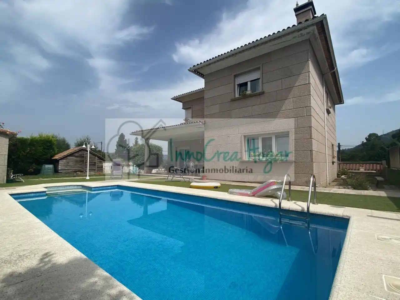 Swimming pool of Houses for sale in Mos  with Heating, Private garden and Storage room