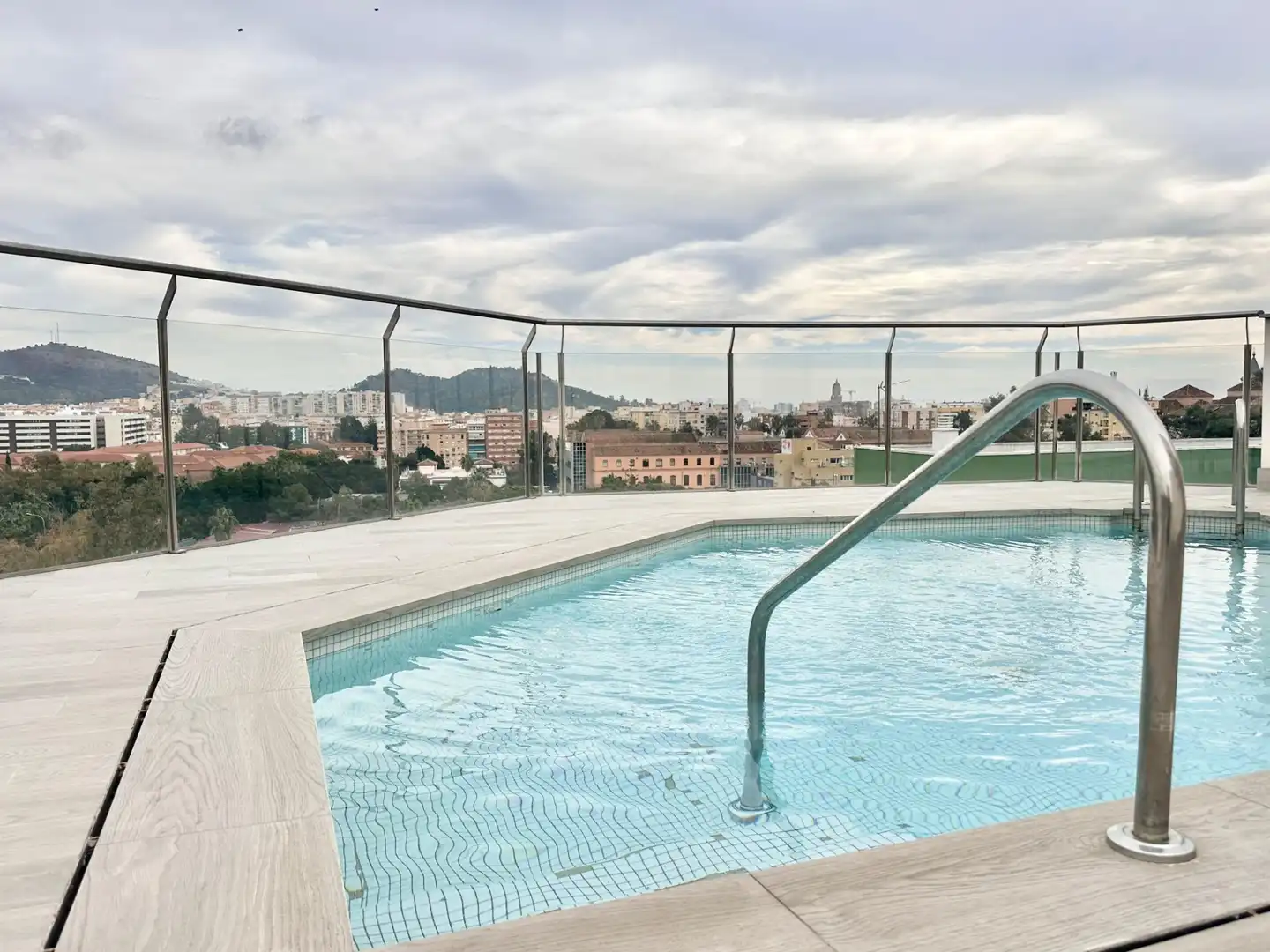 Swimming pool of Attic for sale in Málaga Capital  with Air Conditioner, Terrace and Alarm