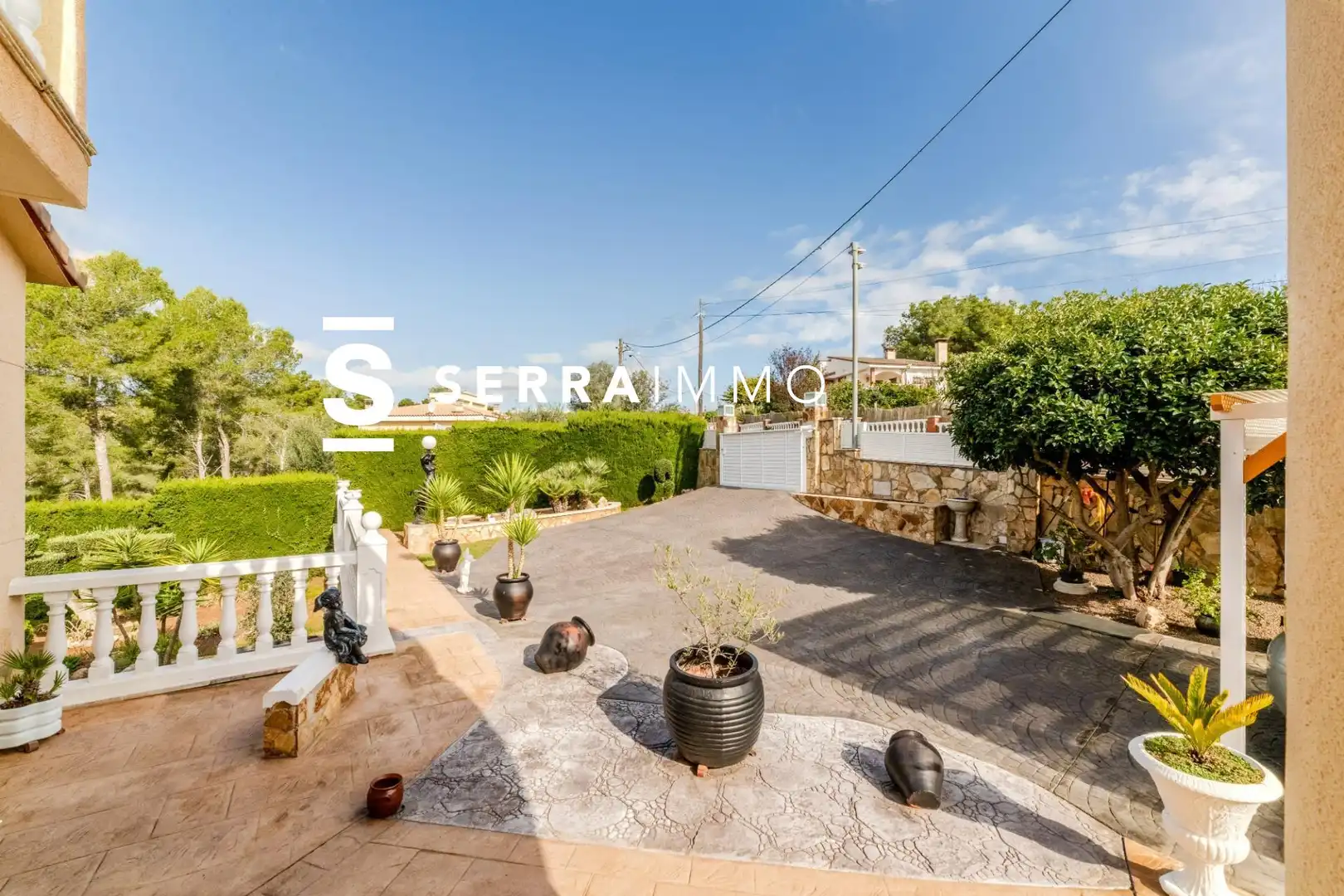 Vista exterior de Casa o xalet en venda en Olivella amb Calefacció, Jardí privat i Terrassa