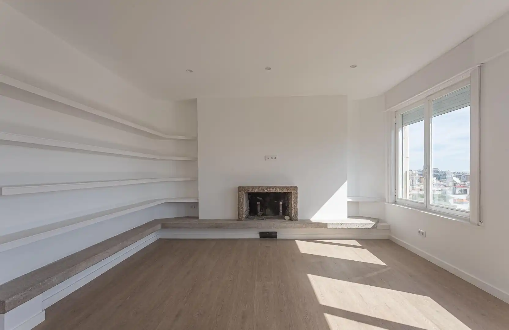 Sala d'estar de Àtic de lloguer en Barcelona amb Aire condicionat, Calefacció i Parquet