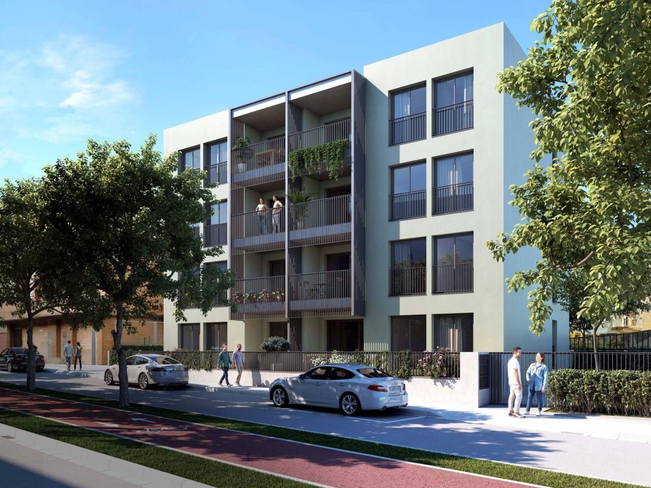 Exterior view of Flat for sale in Vic  with Air Conditioner, Heating and Terrace