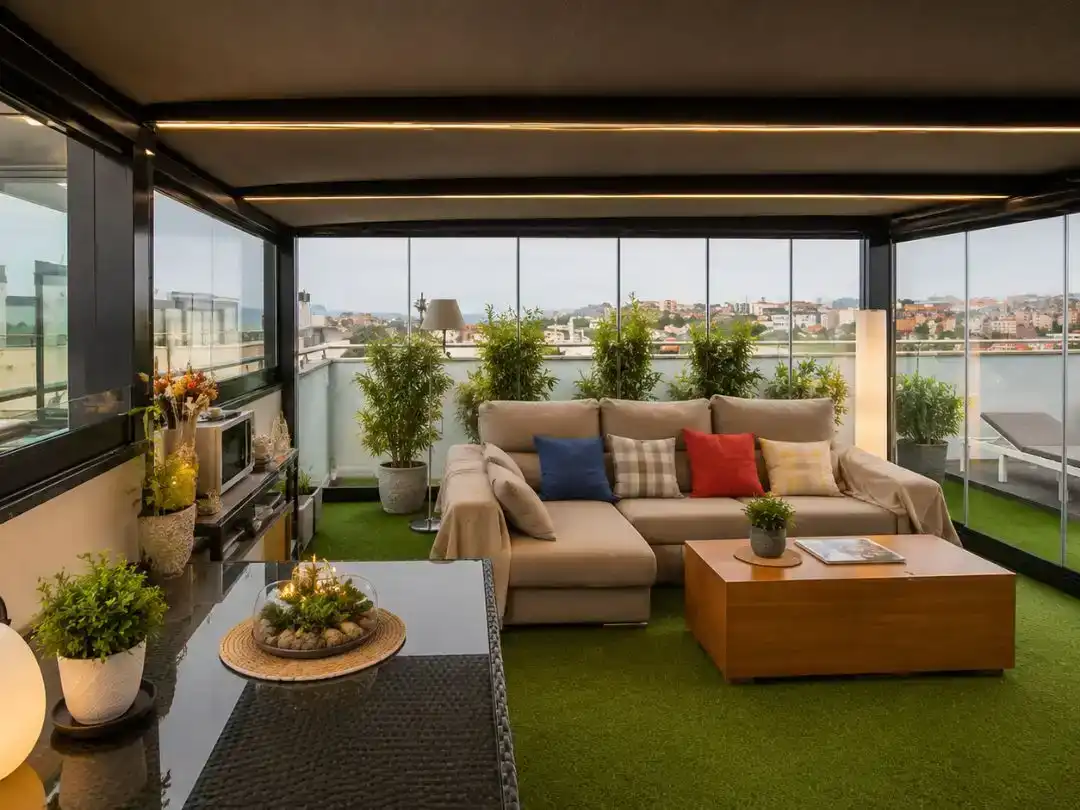 Terrace of Flat for sale in Santander  with Swimming Pool and Balcony