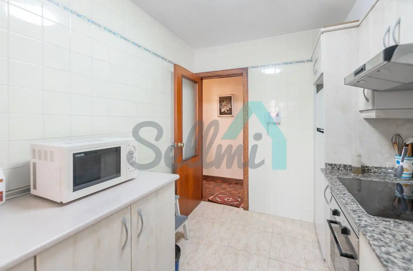 Küche von Wohnung zur Miete in Castrillón mit Heizung, Parkett und Terrasse