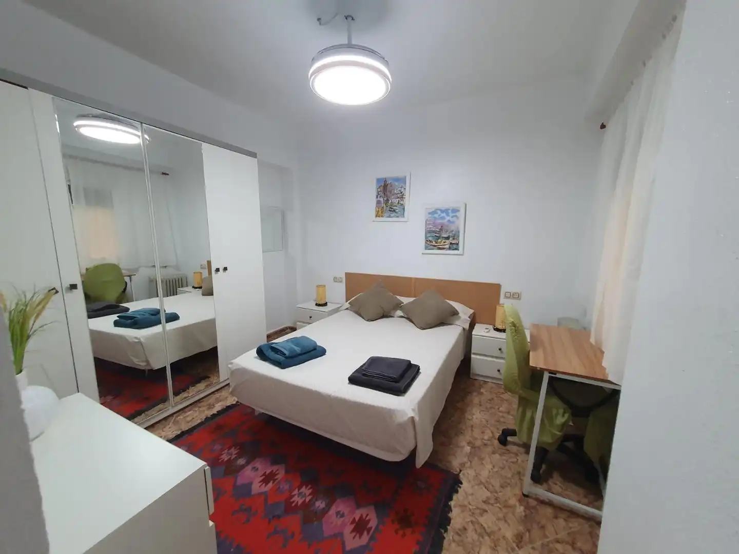 Bedroom of Apartments for rent in Almería  with Air Conditioner and Furnished