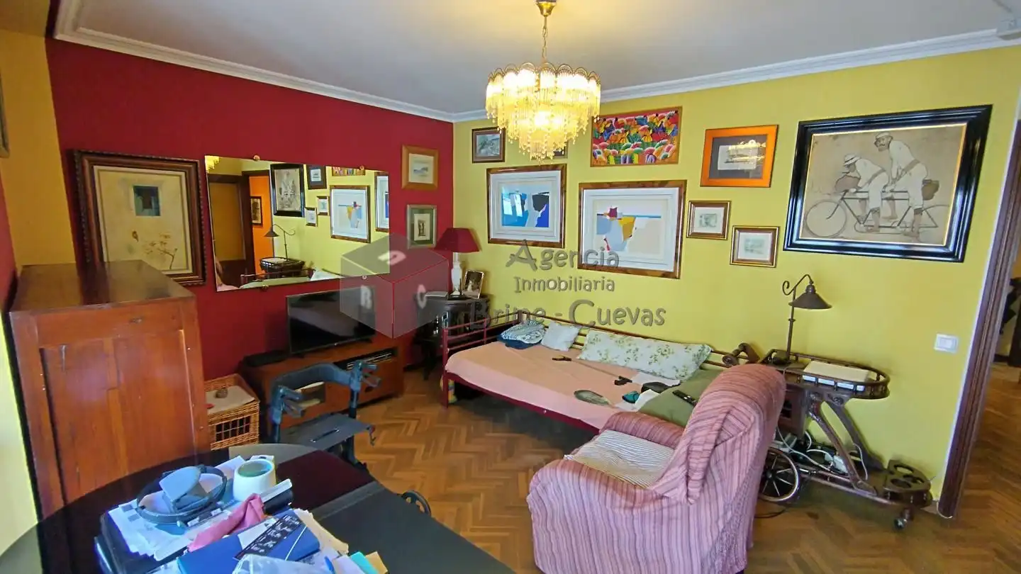 Sala d'estar de Pis en venda en Oviedo  amb Calefacció i Terrassa
