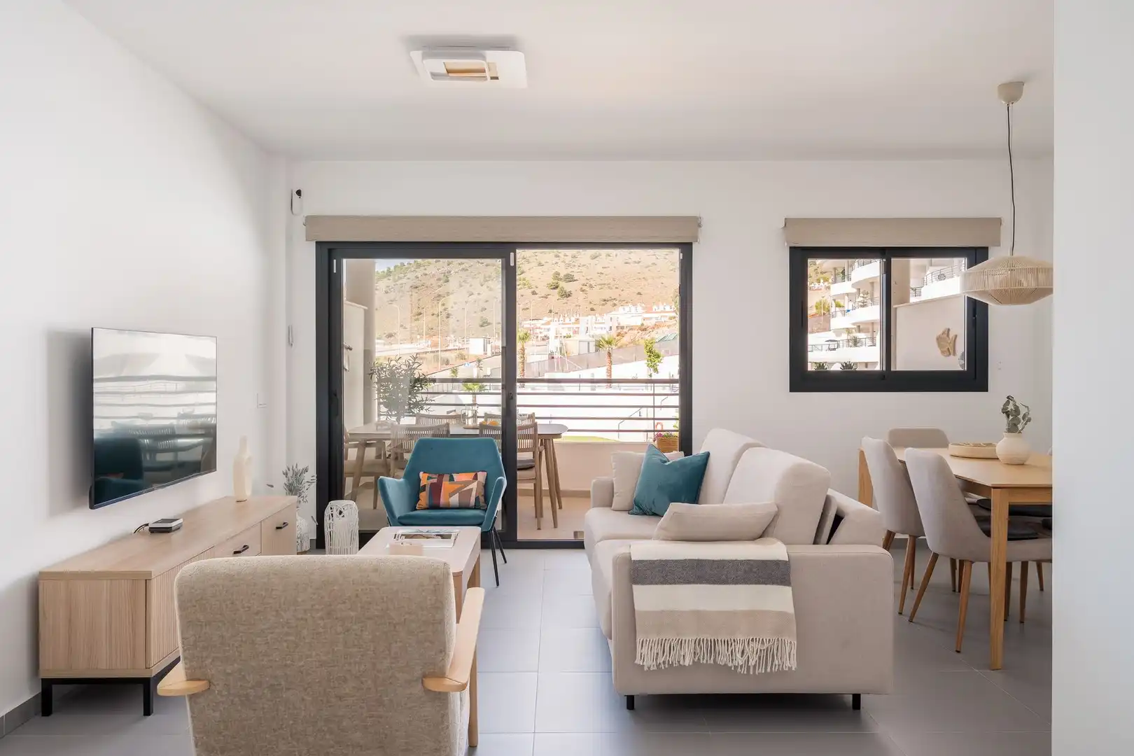 Sala de estar de Dúplex en venta en Benalmádena con Terraza