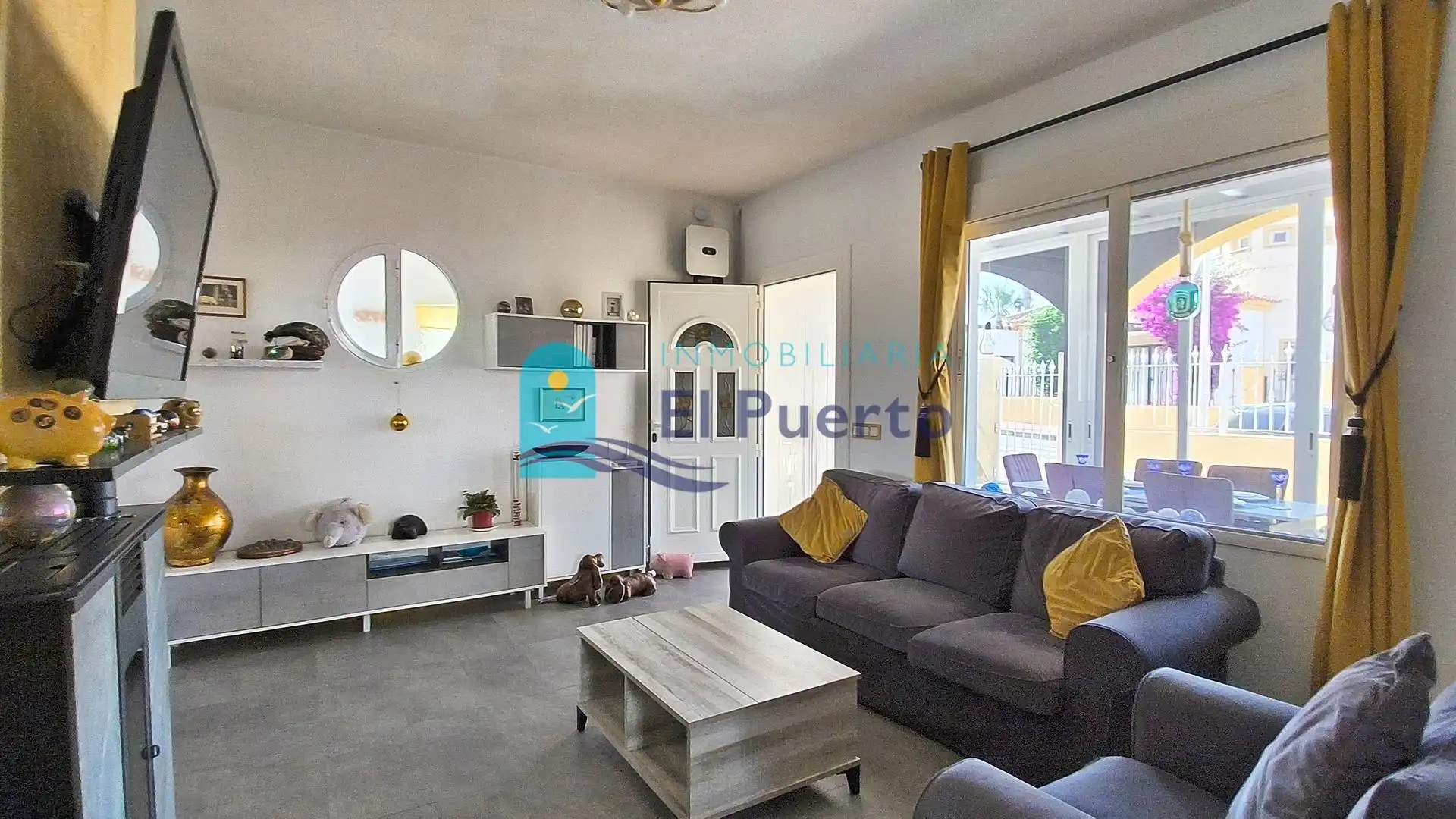Sala de estar de Casa o chalet en venta en Mazarrón con Aire acondicionado, Calefacción y Terraza