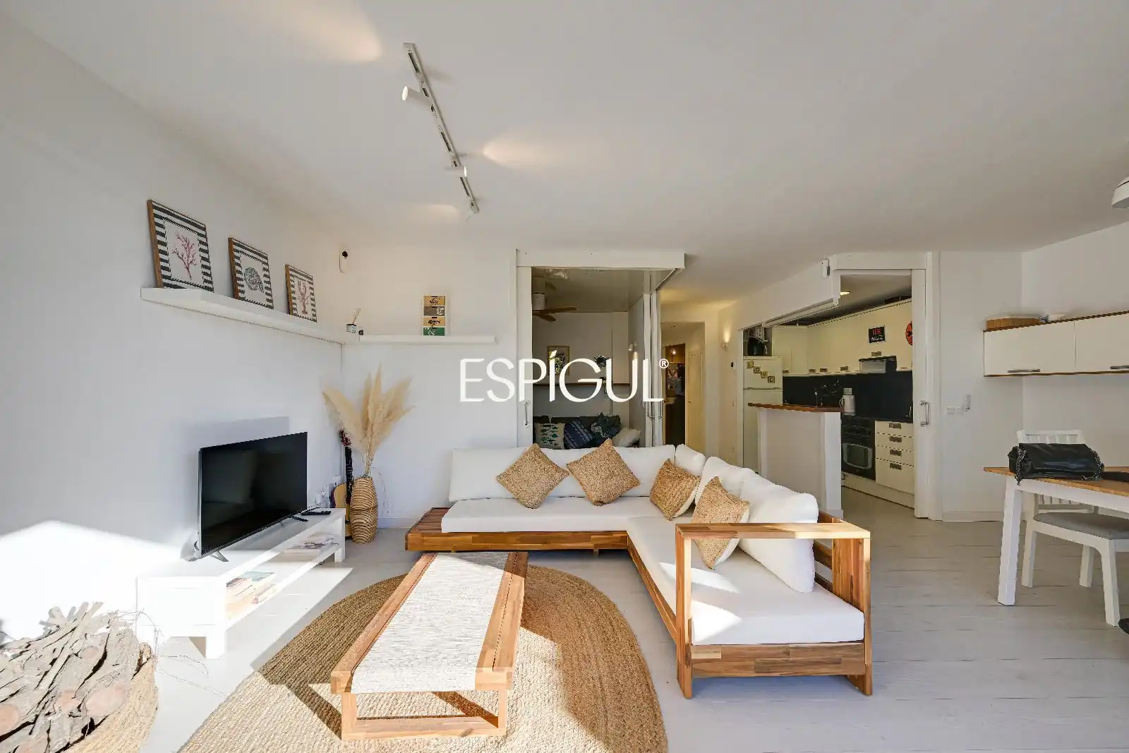 Sala d'estar de Pis en venda en La Fosca - Cala Margarida