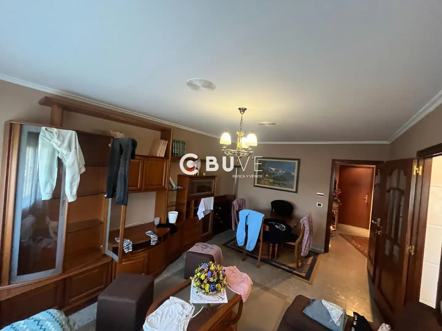 Sala de estar de Dúplex en venta en As Pontes de García Rodríguez  con Amueblado