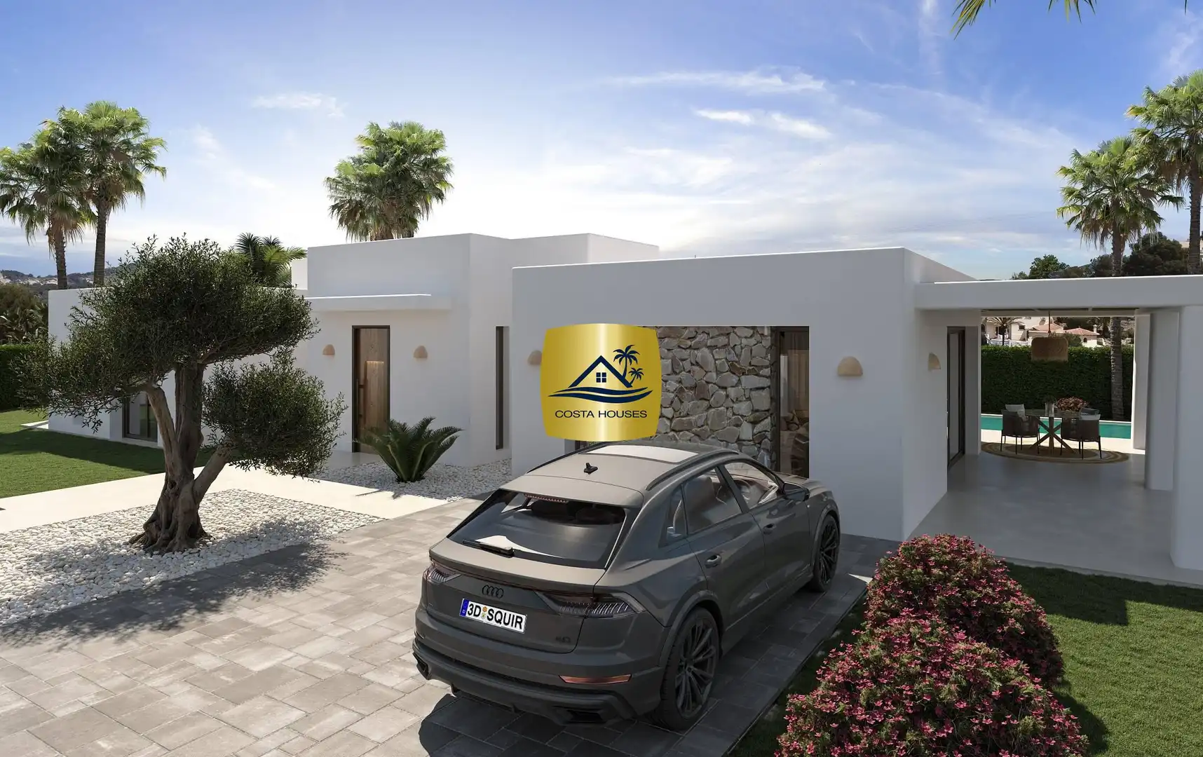 Vista exterior de Casa o xalet en venda en Jávea / Xàbia amb Aire condicionat, Jardí privat i Terrassa