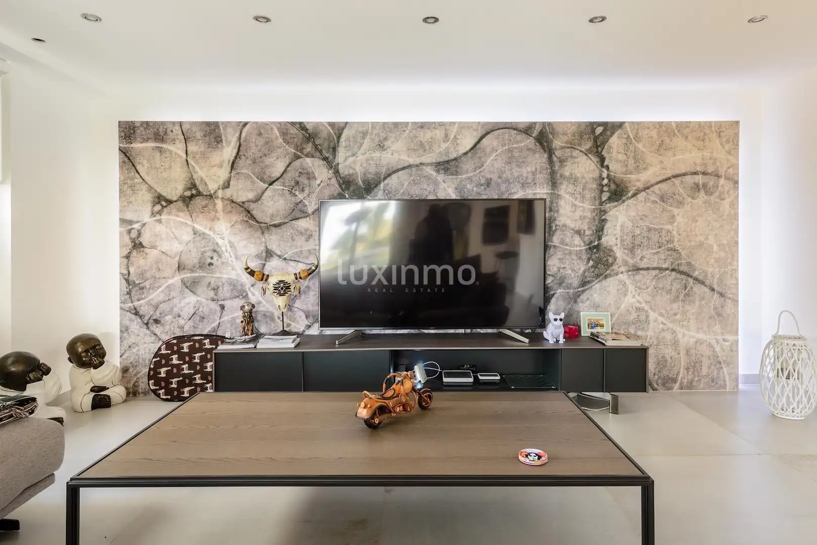 Wohnzimmer von Erdgeschoss zum Verkauf in Eivissa mit Klimaanlage, Privatgarten und Terrasse