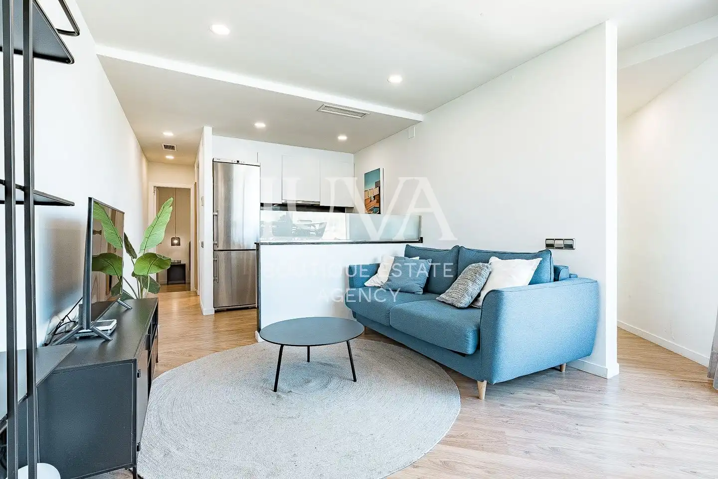 Sala de estar de Ático en venta en Barcelona con Aire acondicionado, Calefacción y Terraza