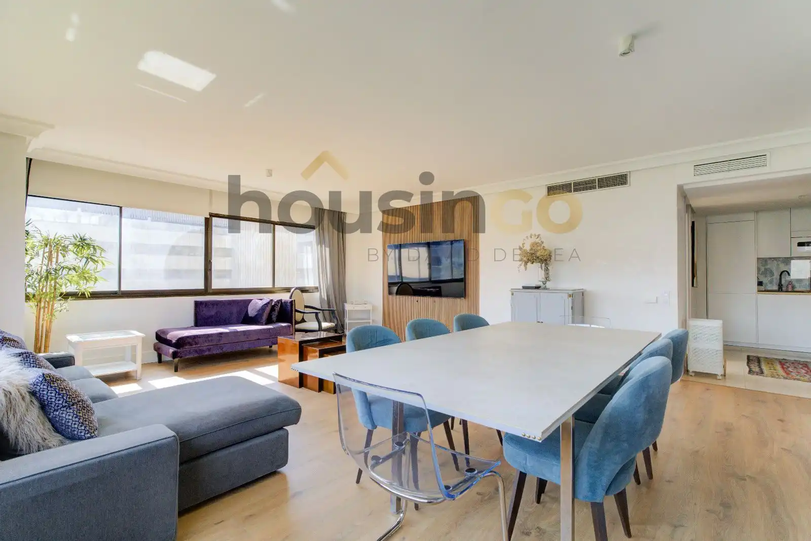 Sala de estar de Piso de alquiler en Madrid con Aire acondicionado, Calefacción y Amueblado
