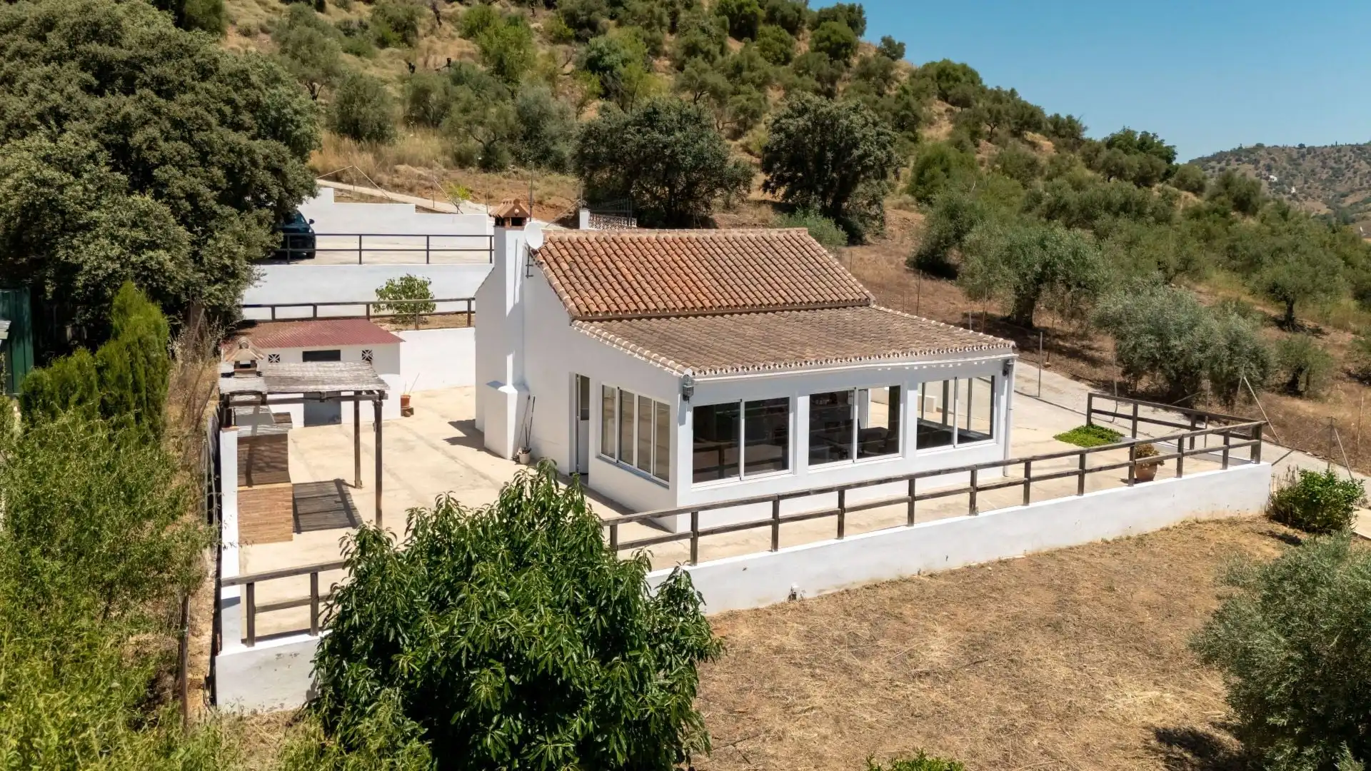 Exterior view of Country homes for sale in Monda  with Air Conditioner, Storage room and Swimming Pool