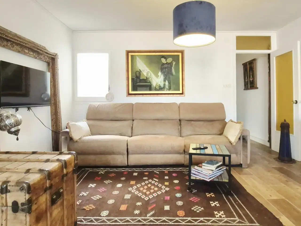 Sala d'estar de Àtic en venda en Terrassa amb Parquet, Terrassa i Balcó