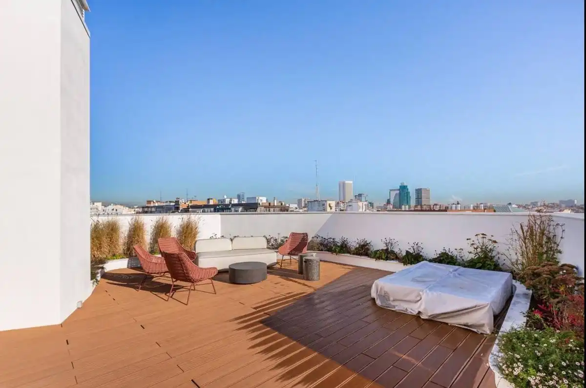 Terrace of Flat for rent in Madrid  with Air Conditioner, Heating and Swimming Pool
