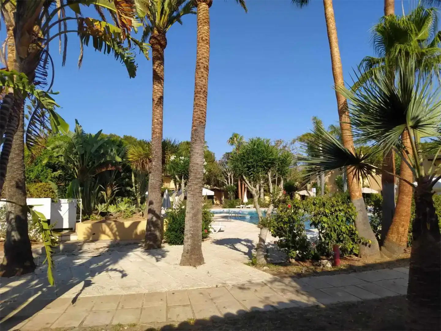 Piscina de Casa adosada de lloguer en Ciutadella de Menorca amb Aire condicionat, Jardí privat i Piscina