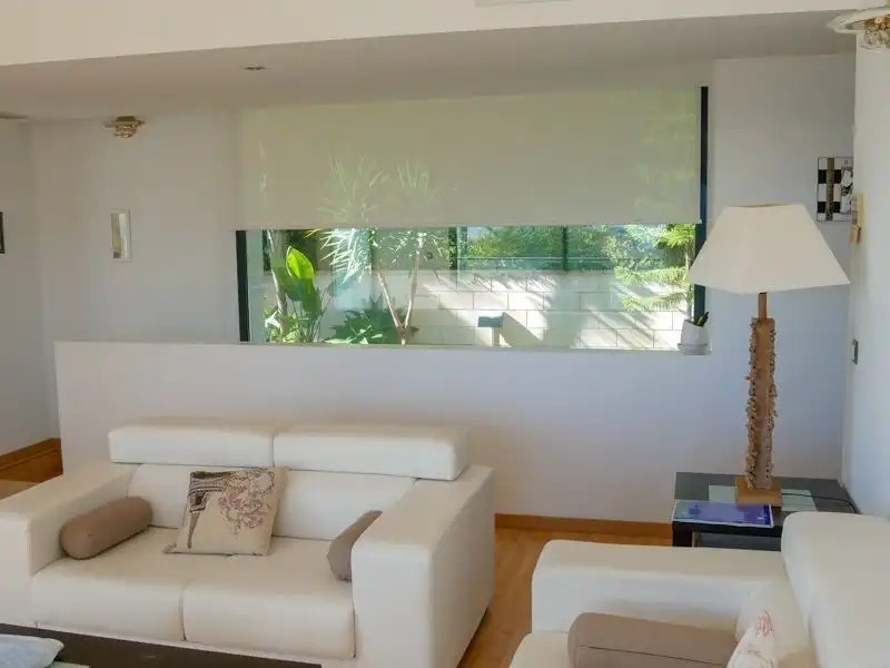 Sala d'estar de Casa o xalet de lloguer en Polop amb Aire condicionat, Jardí privat i Terrassa