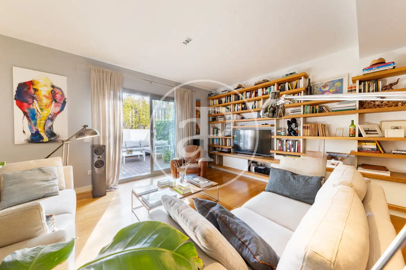 Living room of Flat for sale in  Palma de Mallorca  with Air Conditioner, Heating and Private garden