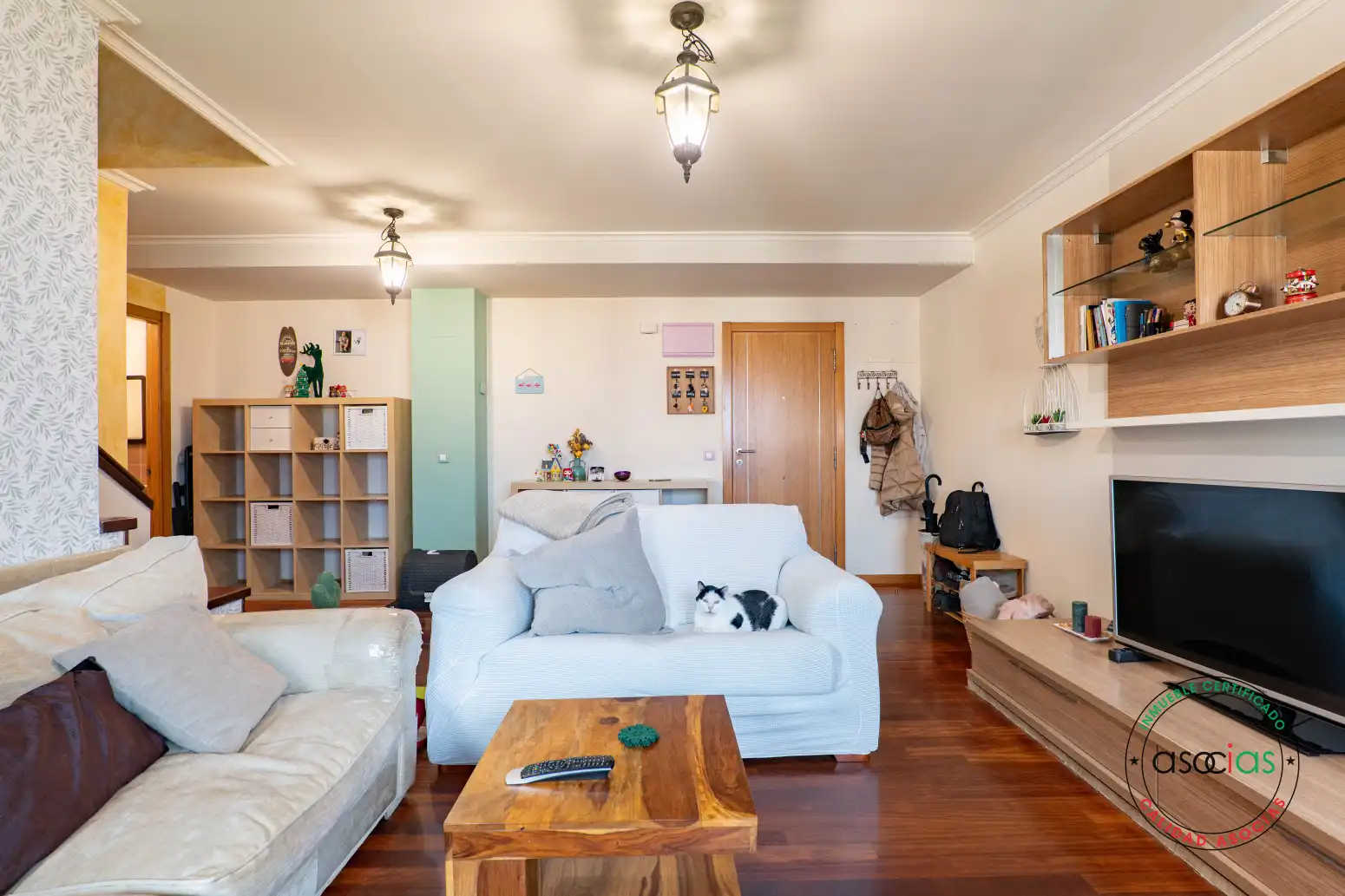 Sala de estar de Piso en venta en Gijón  con Calefacción, Parquet y Trastero
