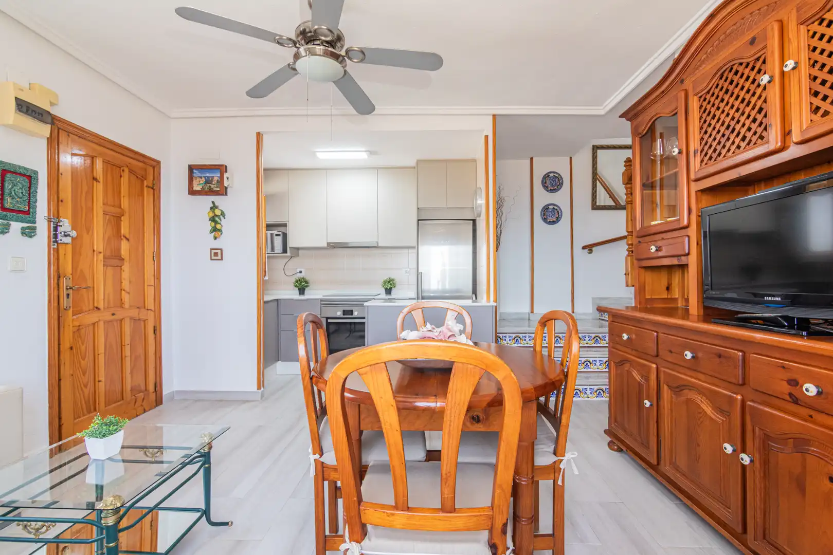 Comedor de Casa adosada en venta en Santa Pola con Aire acondicionado, Terraza y Amueblado