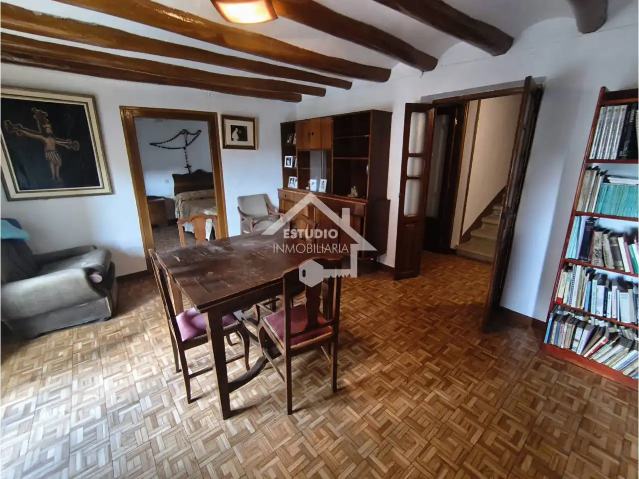 Sala de estar de Casa o chalet en venta en Torres del Río con Calefacción y Amueblado