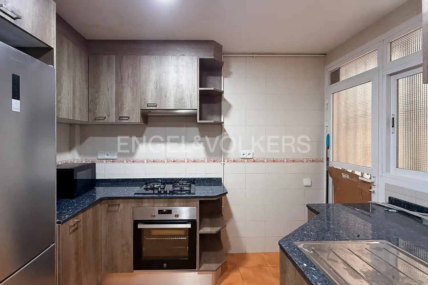 Küche von Wohnung zur Miete in Valencia mit Klimaanlage, Heizung und Terrasse