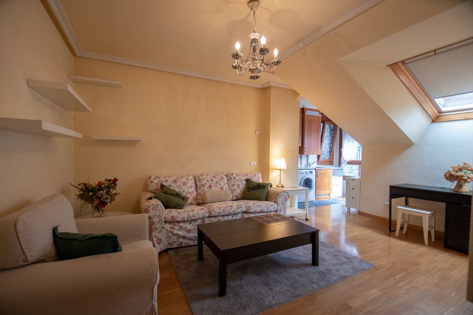 Living room of Attic for sale in Villaviciosa  with Heating, Parquet flooring and Terrace