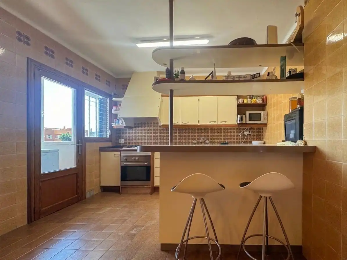 Küche von Dachboden zum Verkauf in Marratxí mit Klimaanlage, Terrasse und Abstellraum