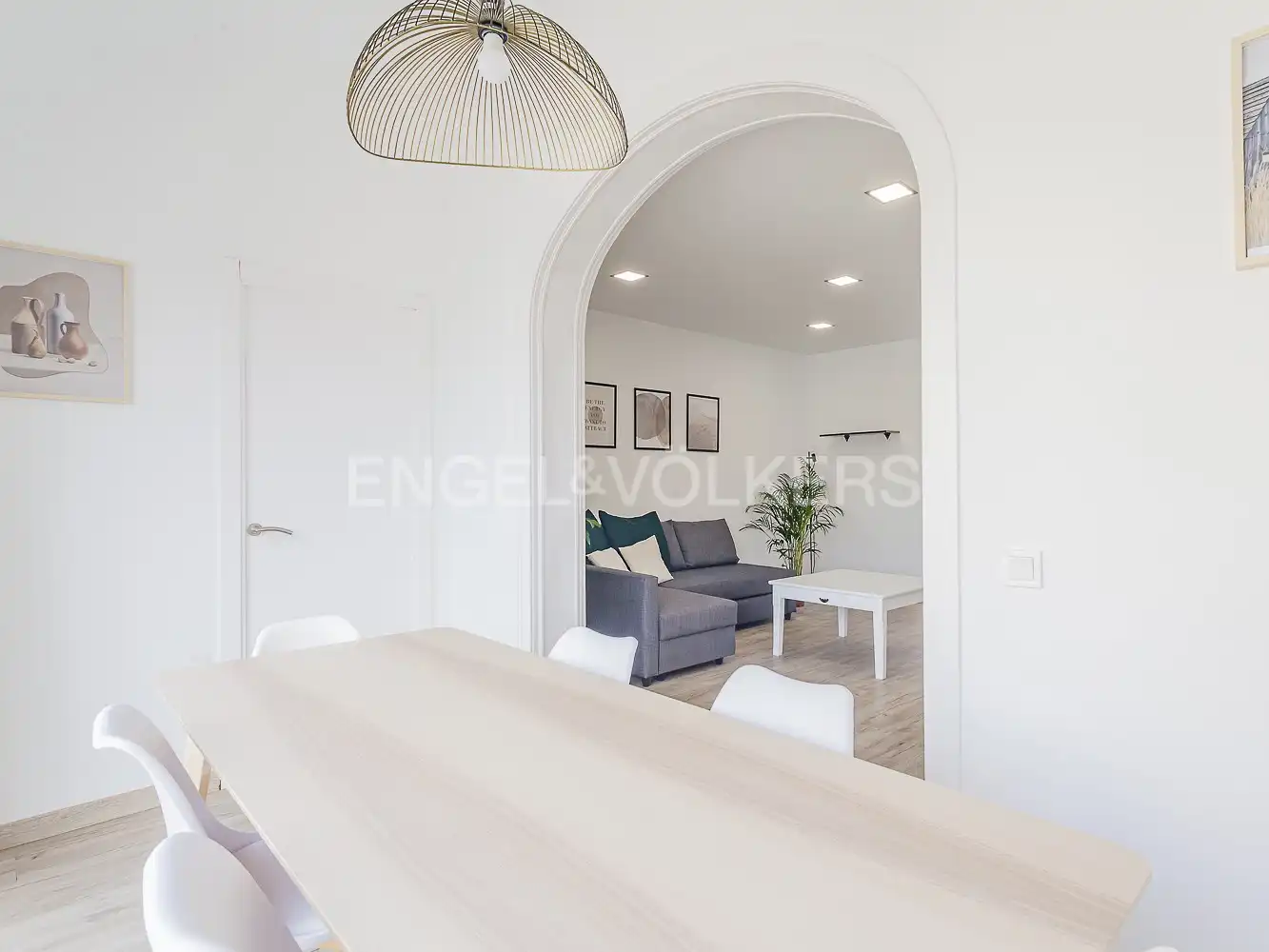 Comedor de Piso de alquiler en Barcelona con Aire acondicionado, Calefacción y Parquet