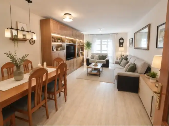 Living room of Flat for sale in Móstoles  with Air Conditioner, Furnished and Oven
