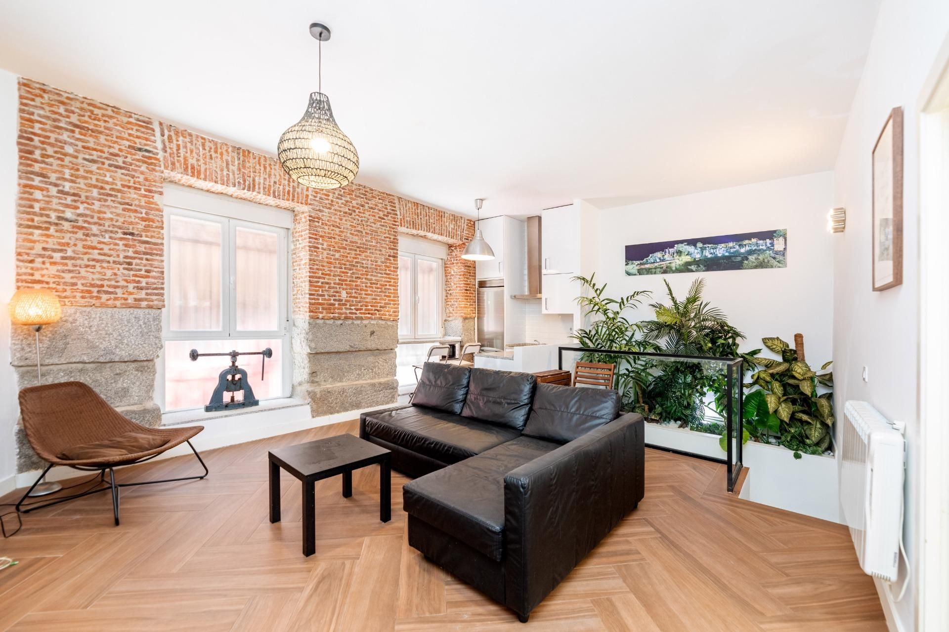 Living room of Flat for sale in  Madrid Capital  with Heating