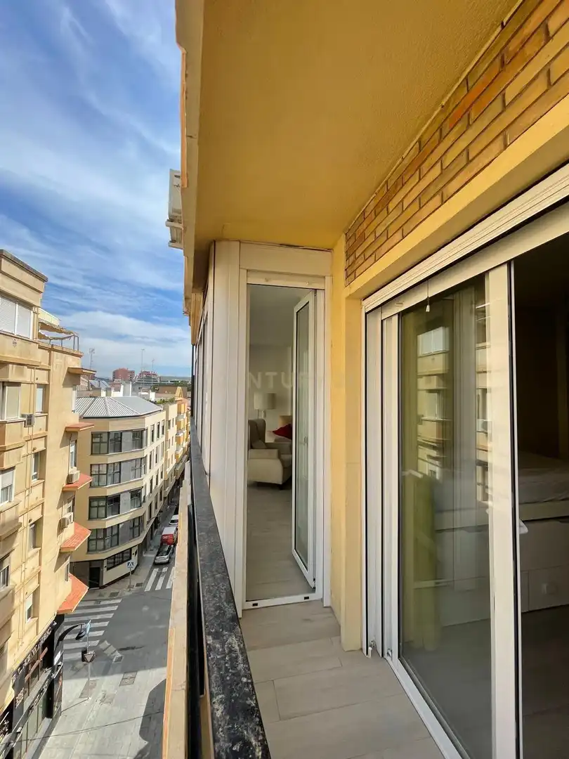 Terraza de Apartamento de alquiler en Málaga con Aire acondicionado, Horno y Lavadora