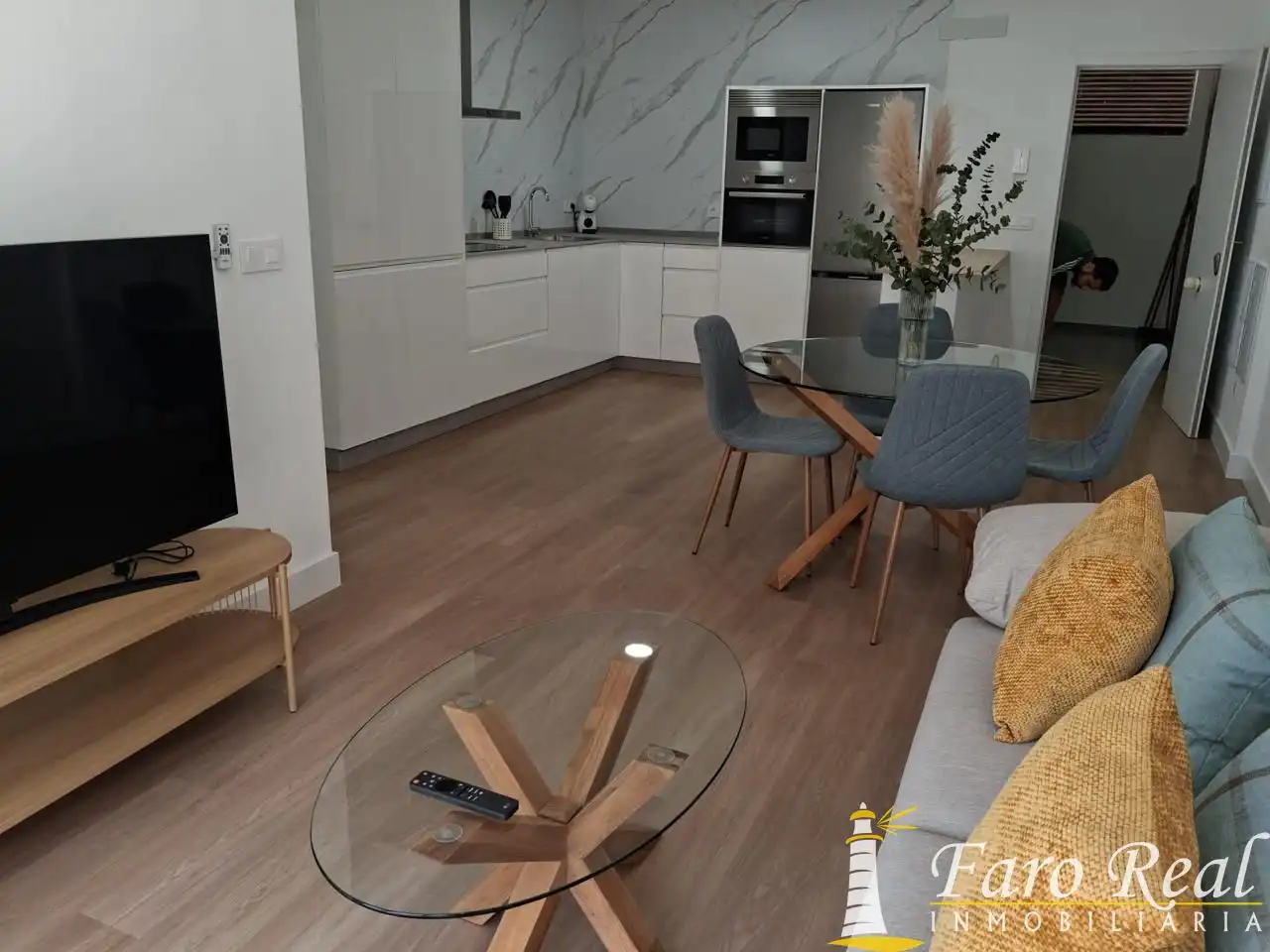 Sala de estar de Piso de alquiler en Sanlúcar de Barrameda con Aire acondicionado y Amueblado