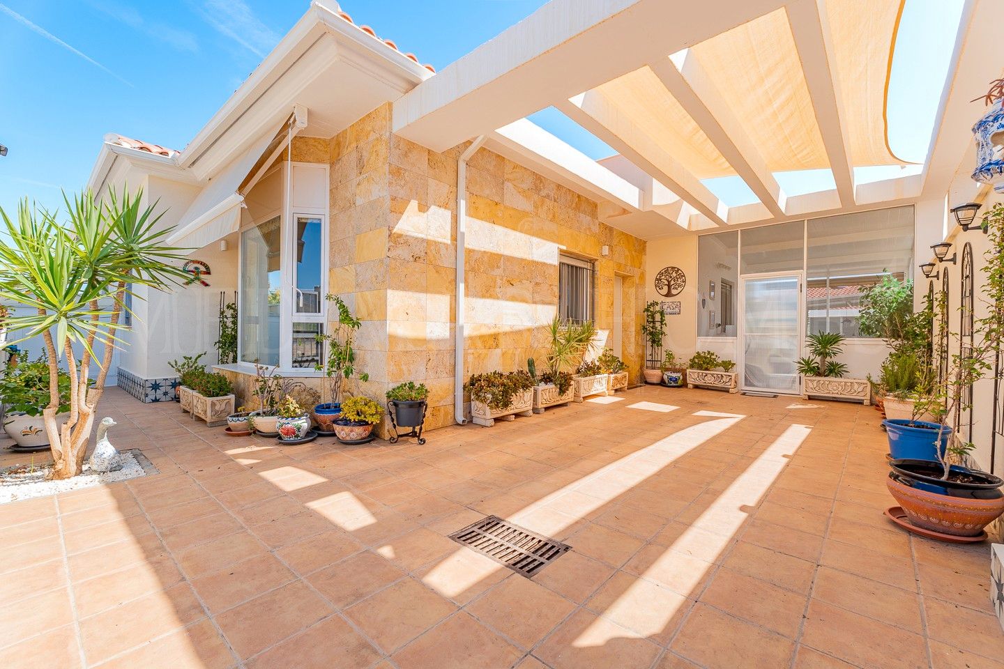 Terrace of Single-family semi-detached for sale in Turre  with Air Conditioner, Private garden and Terrace