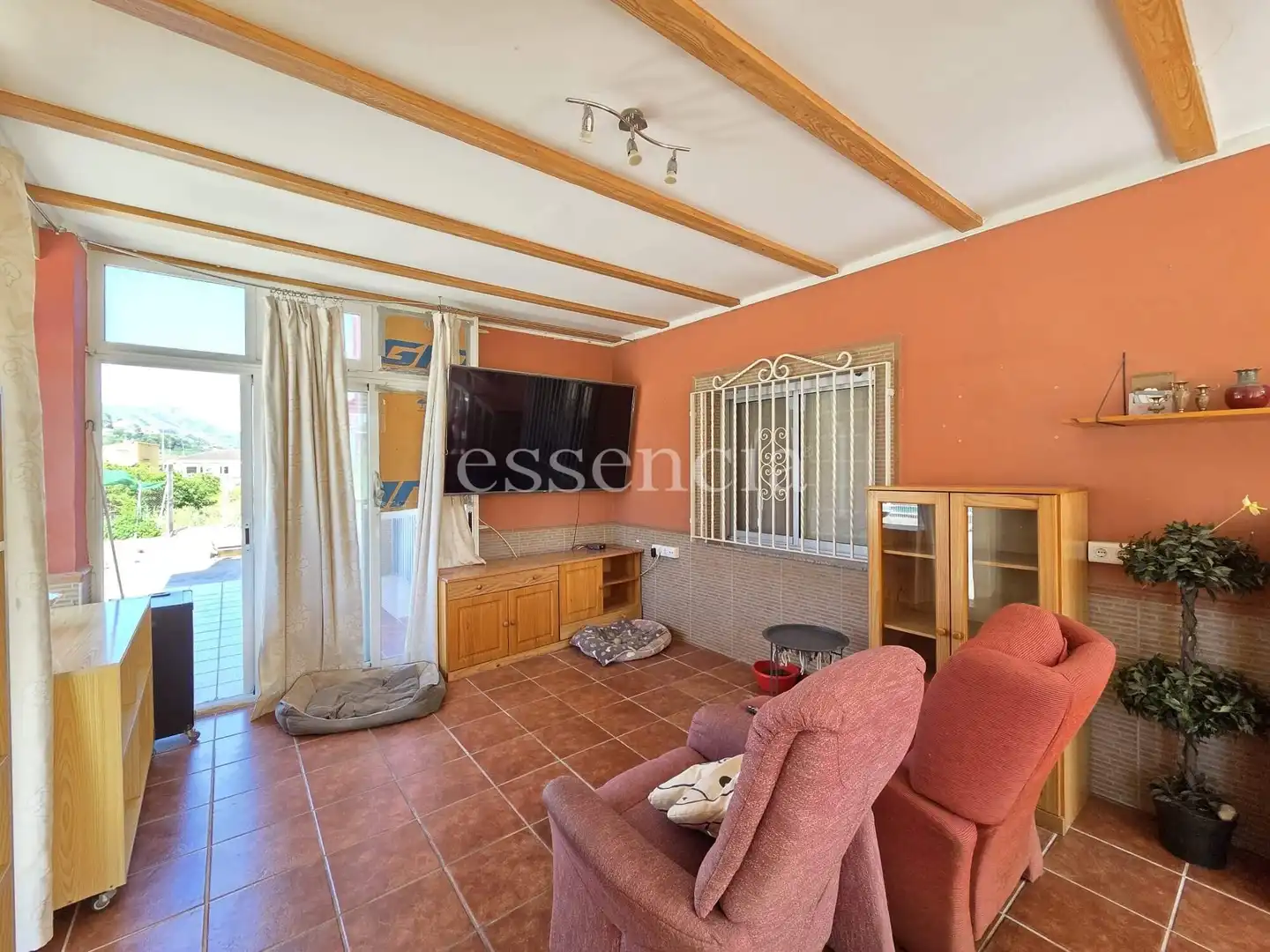 Sala de estar de Casa o chalet en venta en Vilallonga / Villalonga con Terraza